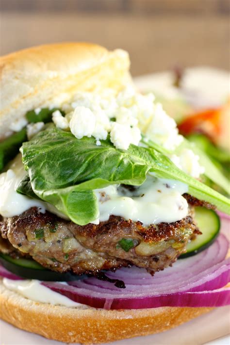 Easy And Delicious Greek Lamb Burgers Explore Cook Eat Recipe