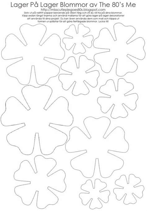 Template For Paper Flowers Fe5