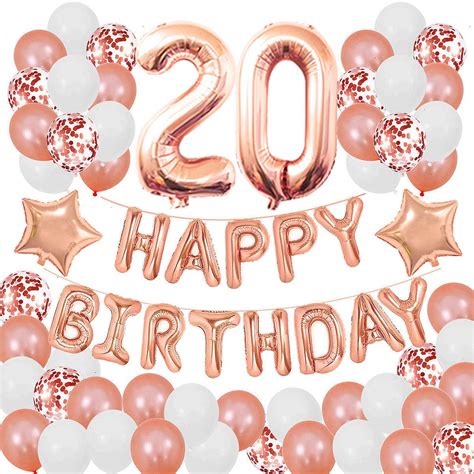 Buy Succris 20th Birthday Decorations For Girls And Women 20th Birthday Decorations 20 Years Old