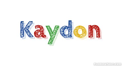 Kaydon Лого Бесплатный инструмент для дизайна имени от Flaming Text