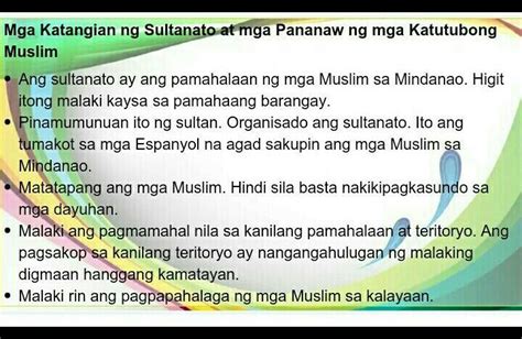 Paano Nakikilala Ang Mga Katangian Ng Pamahalaang Sultanato Mga Pananaw