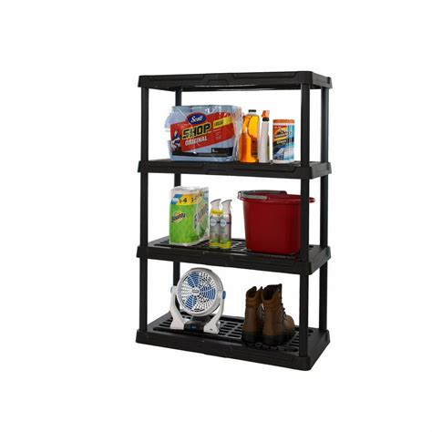 Hart 4 Tier 18 X 36 X 52 Heavy Duty Plastic Ventilated Shelving Unit