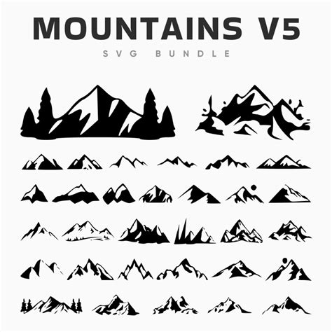 Mountains Svg Masterbundles