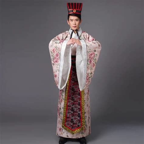 Ancient Hanfu Men Male Tang Costume Dynasty Minister Three Countries