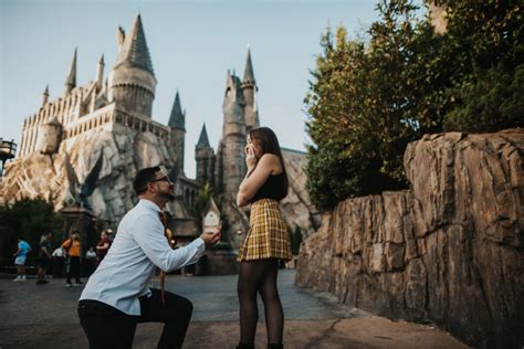 hogwarts proposal photography inside the wizarding world of harry potter [2023]