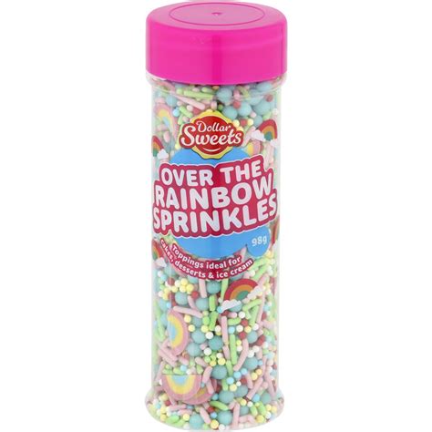 Dollar Sweets Over The Rainbow Sprinkles 98g Woolworths
