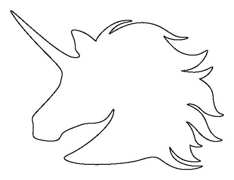 Printable Unicorn Head Template Unicorn Head Pattern Use The