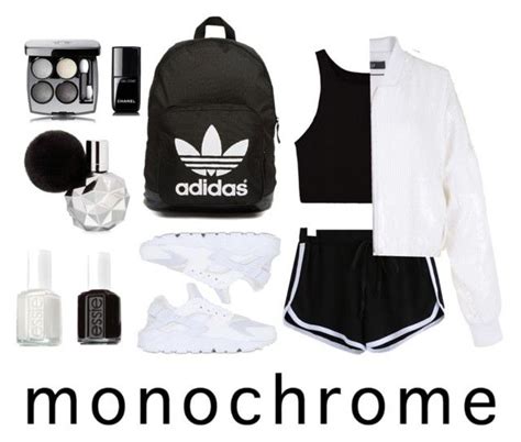 Monochrome By Lynnhuisman Liked On Polyvore Featuring Tibi Nike