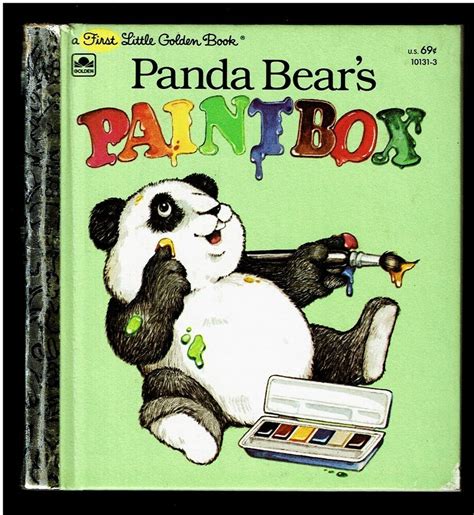 Panda Bears Paintbox ~ Muntean ~ Childrens First Little Golden Book