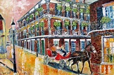 New Orleans art, New Orleans print, made from image of oil painting by ...