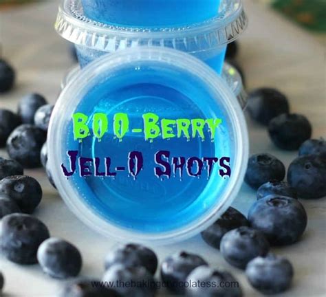 Boo Berry Blue Raspberry Jello Shots The Baking Chocolatess