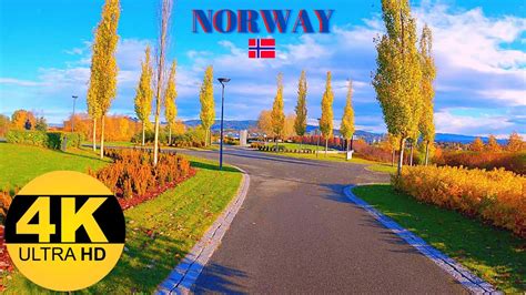 4k Autumn Walking Tour Taking A Walk In Norway Trondheim Huseby