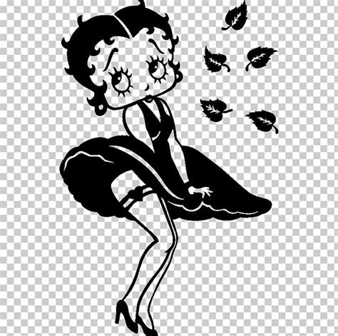 Betty Boop Silhouette Drawing Sticker Png Clipart Animals Arm Art