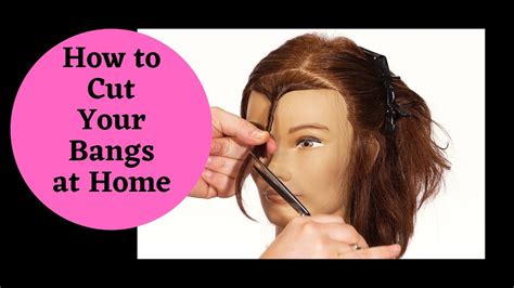 How To Cut Bangs At Home Thesalonguy Youtube