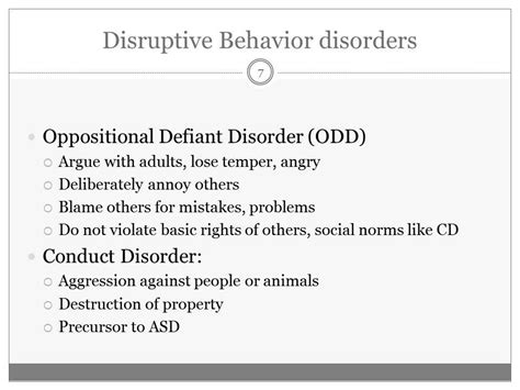 Disruptive Behavior Disorders In Childhood And Adolescence Youtube