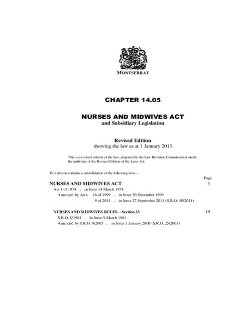 Fillable Online The Nurses And Midwives Act Laws Of Jamaica Fax Email