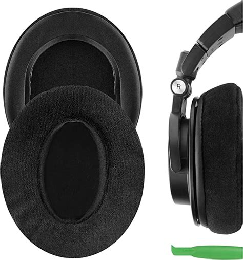 Geekria Comfort Velour Replacement Ear Pads For Audio Technica Ath M50x