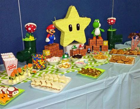 Super Mario Party Birthday Party Ideas Photo 1 Of 7 Super Mario