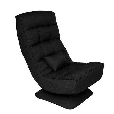 Furniture Home Video Game Chairs Comfortable Padded Backrest 330lb Spring Support Black Giantex
