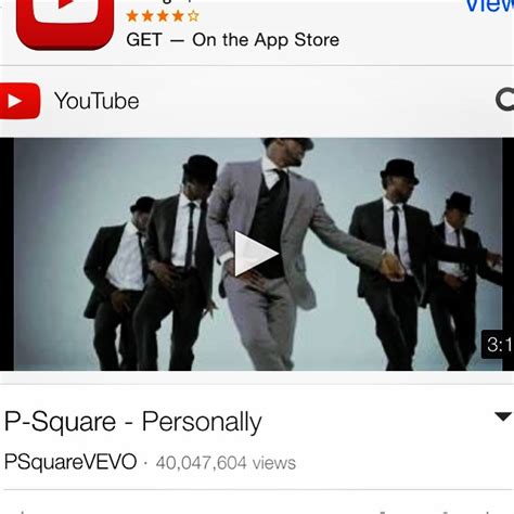 P Squares Personally Video Hits 40million Youtube Views 36ng