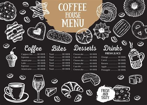 Coffee House Menu Restaurant Cafe Menu Template Design Food Flyer
