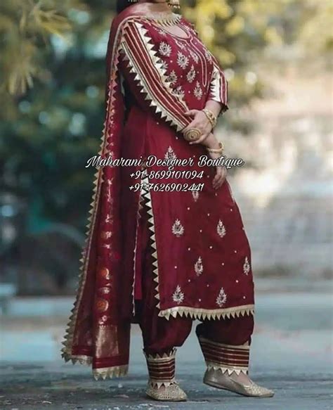 Punjabi Bridal Suit Salwar Punjabi Wedding Salwar Suit For Bride