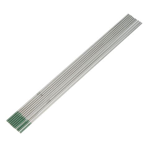 Green Tip Pure Tungsten Electrode For Tig Welding 10pk 1 6mm X 150mm