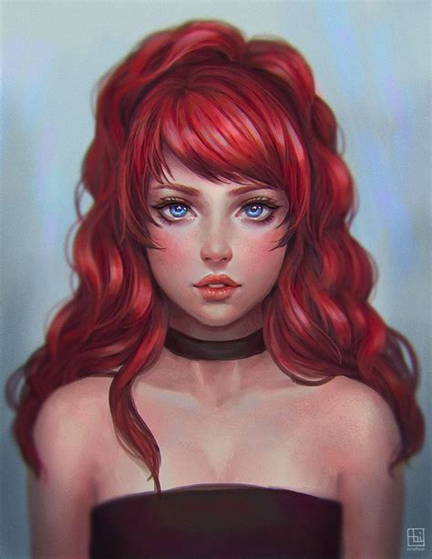 My Ocrp Book Digital Art Girl Redhead Art Art Girl