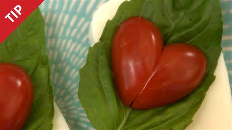How To Make Heart Shaped Tomatoes Chow Tip Youtube