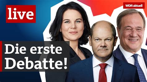 Baerbock boasted that the greens had already agreed on the. Laschet, Baerbock und Scholz: Die erste TV-Debatte der Kanzlerkandidat*innen | WDR Europaforum ...