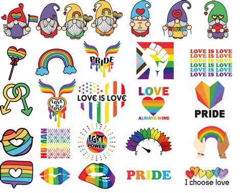 LGBT Svg Gay Pride Svg Pride Svg Bundle Rainbow Svg Cut Etsy