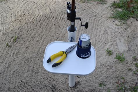 These heavy duty aluminum sand stake rod holders are perfect for any application where you don't want to hold your fishing rod. Bait and Tackle Table - AugHog Products - AHP Outdoors The ...