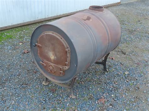 Lot 231 44 Gallon Drum Barrel Stove Auctionsplus