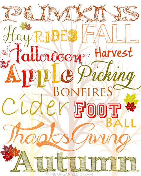 Free Fall Printables Part 2 Print And Decorate The