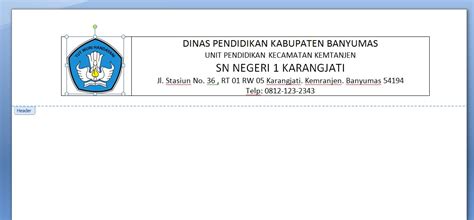 Cara Membuat Kop Surat Resmi Yang Baik Dan Benar Sinau Komputer