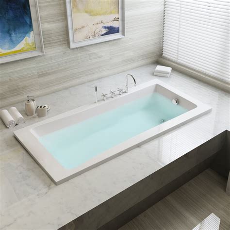 Find the newest bathtub pic meme. Kingston Brass Aqua Eden 59" x 30" Drop in Soaking Bathtub ...