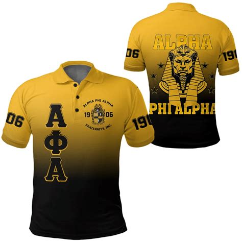 Fraternity Polo Alpha Phi Alpha Gradient Polo Shirts In 2022 Alpha