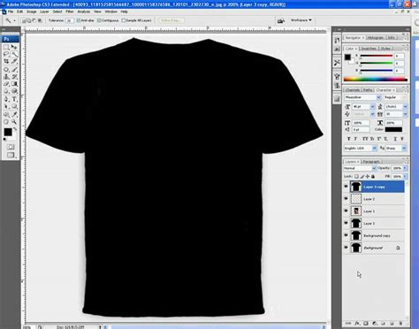 T Shirt Design Layout Photoshop