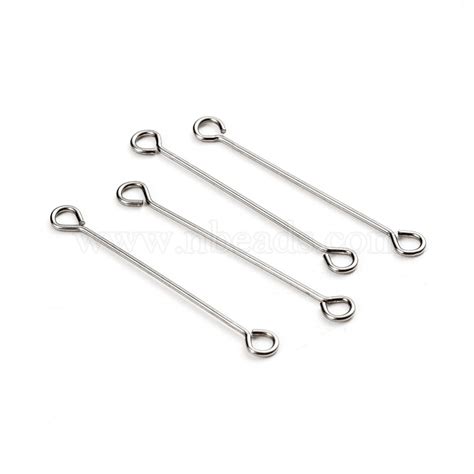 304 Stainless Steel Eye Pins Double Sided Eye Pins Stainless Steel