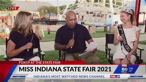fox59 at the indiana state fair miss indiana state fair youtube