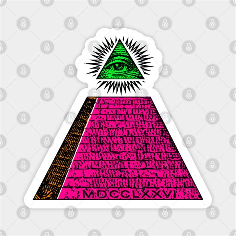 Illuminati Pyramid Design Conspiracy Theorist Wake Up Sheeple