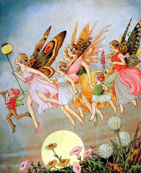 Art By Ida Rentoul Outhwaite 1908 “then The Fairies Came
