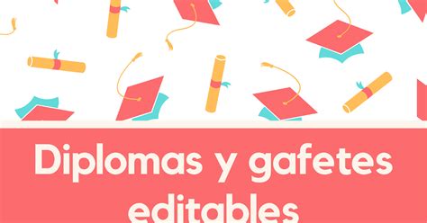 Diplomas Y Gafetes Editables Mi Salon De Apoyo