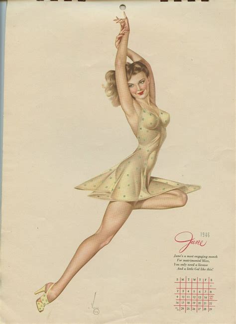 Lot Detail Rare Alberto Vargas Original 1946 Calendar Pin Up Drawings