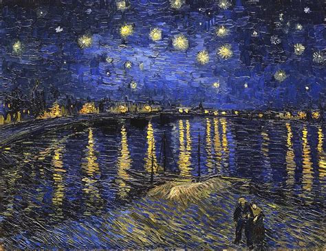 Starry Night Over The Rhone Painting By Vincent Van Gogh
