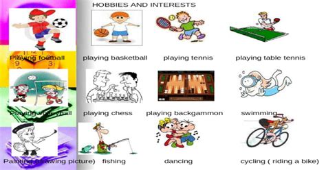 Hobbies And Interests Ppt Powerpoint