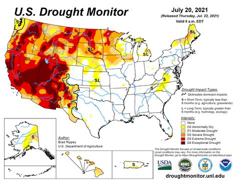 Us Drought Monitor Update For July 20 2021 National Centers For