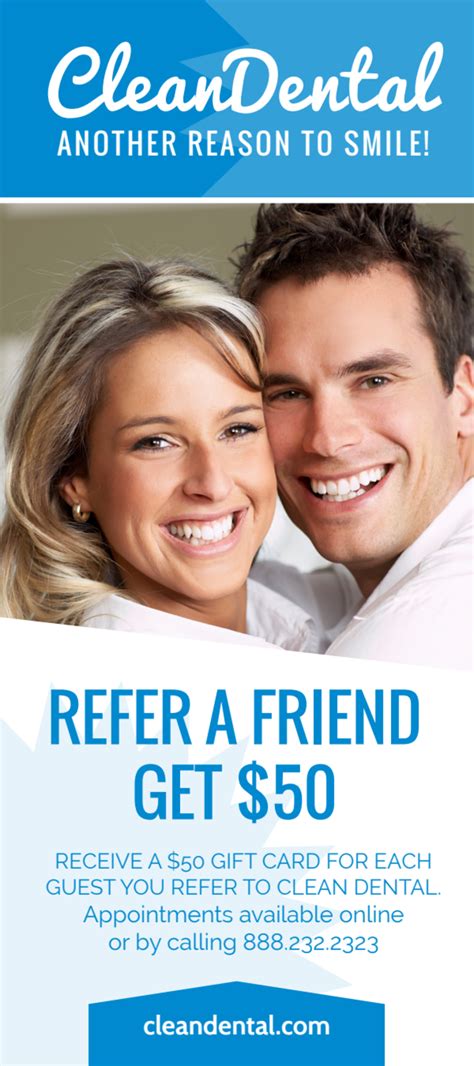 Refer A Friend Dental Flyer Template Mycreativeshop
