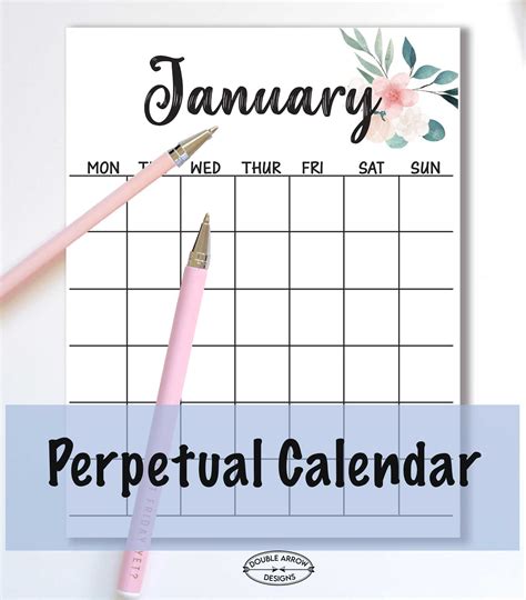 Free Printable Perpetual Calendar Free Printable