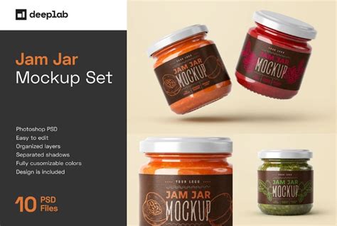 21 unique jam jar mockup psd for branding mockupcloud
